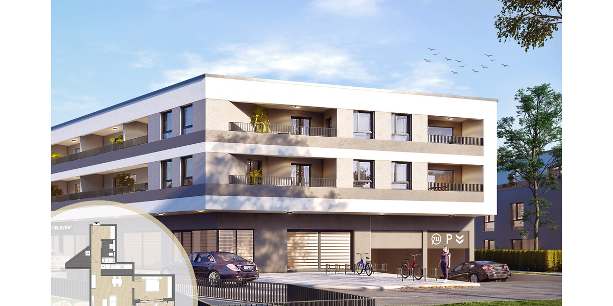 Etagenwohnung Hattersheim am Main Hattersheim - 2 Zimmer, 72 m&sup2;, 397.500&euro; | Angebot:24884705