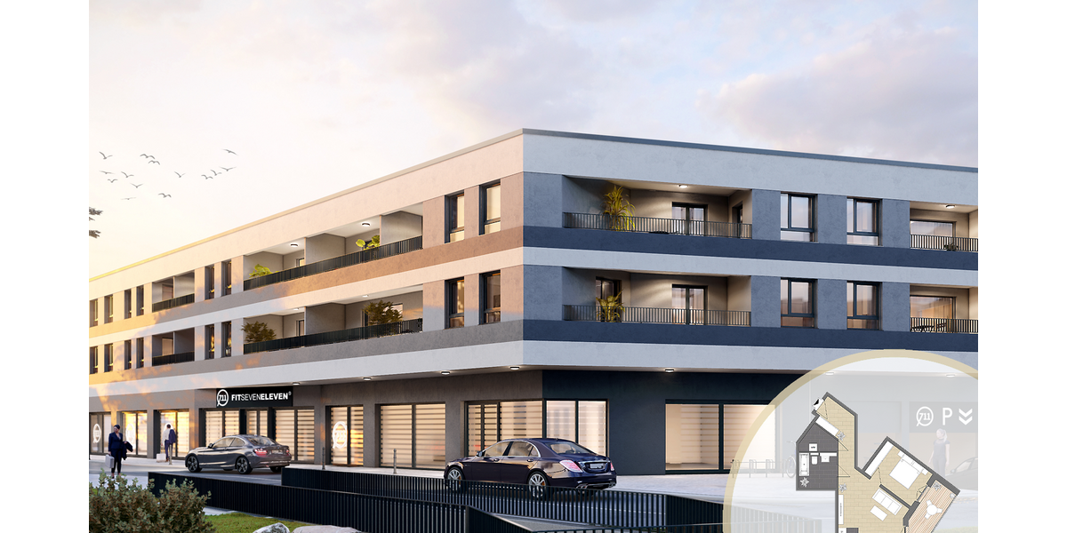 Etagenwohnung Hattersheim am Main Hattersheim - 2 Zimmer, 71 m&sup2;, 388.000&euro; | Angebot:24884711