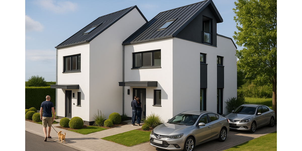 ***Genießen Sie die Sommerabende auf der Dachterrasse*** - Doppelhaushälfte Bodenheim | Angebot:24213460