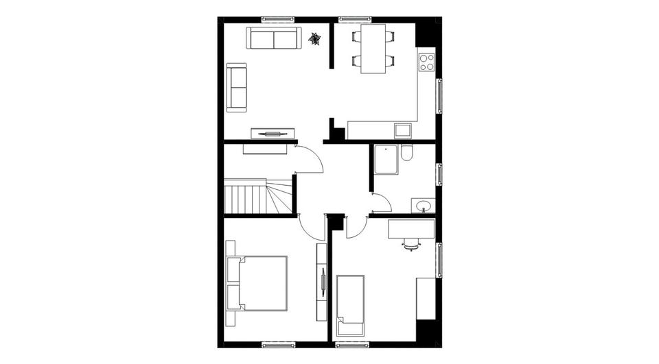 Dachgeschoßwohnung Griesheim - 2.5 Zimmer, 60 m&sup2;, 230.000&euro; | Angebot:27492473