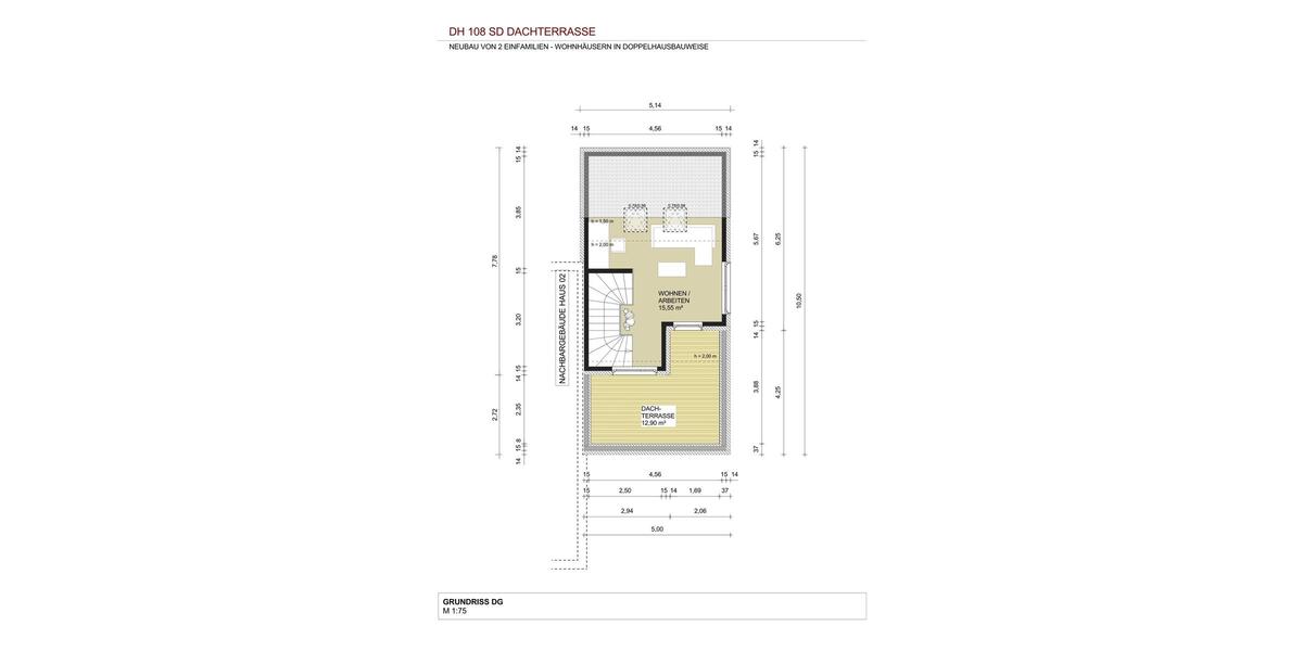 ***Genießen Sie die Sommerabende auf der Dachterrasse*** - Doppelhaushälfte Bodenheim | Angebot:24213460