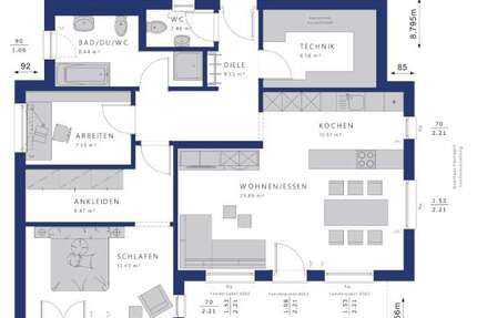 Haus Budenheim - 4 Zimmer, 93 m&sup2;, 761.600&euro; | Angebot:27490608