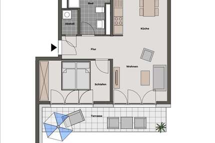 Wohnung Langen - 2 Zimmer, 61 m&sup2;, 875&euro; | Angebot:27484258