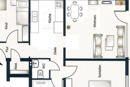 Wohnung Nauheim - 3 Zimmer, 81 m&sup2;, 229.000&euro; | Angebot:27480279