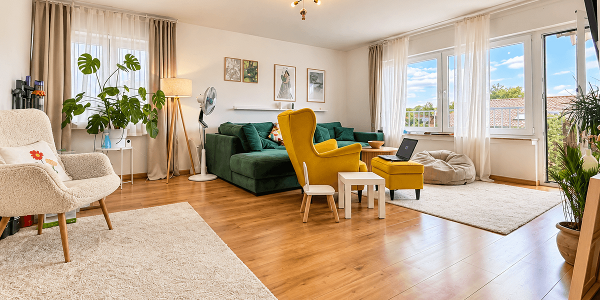 Etagenwohnung Groß-Gerau Gerau - 3 Zimmer, 90 m&sup2;, 269.000&euro; | Angebot:27478717