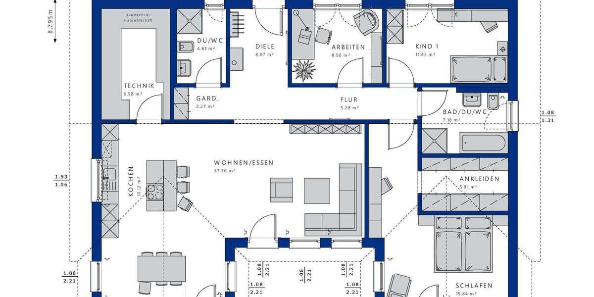 Einfamilienhaus Griesheim - 5 Zimmer, 139 m&sup2;, 945.664&euro; | Angebot:27451476