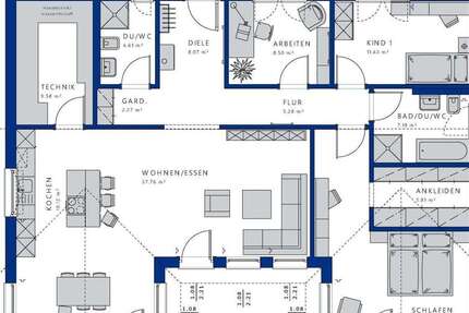 Haus Griesheim - 5 Zimmer, 139 m&sup2;, 945.664&euro; | Angebot:27451476