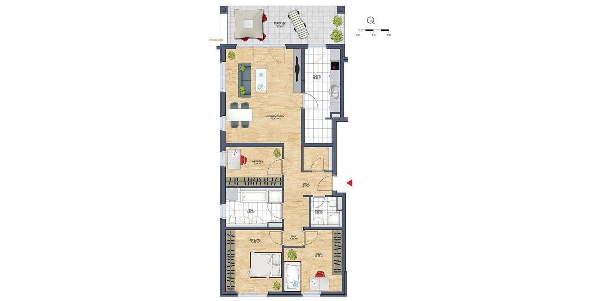 Erdgeschoßwohnung Wiesbaden Klarenthal - 4 Zimmer, 114 m&sup2;, 650.000&euro; | Angebot:27281934