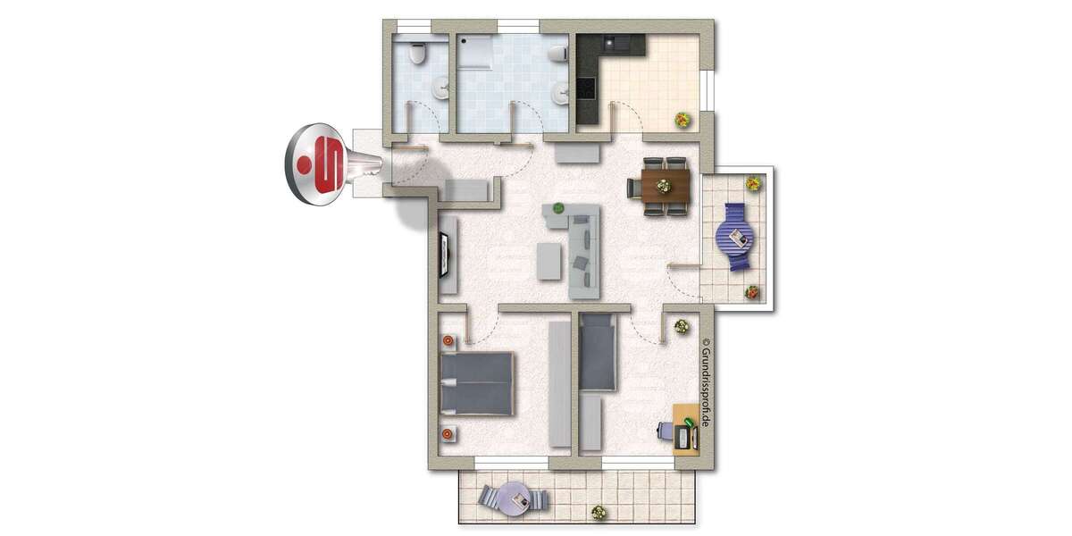 Etagenwohnung Klein-Winternheim Winternheim - 3 Zimmer, 89 m&sup2;, 477.900&euro; | Angebot:25196247
