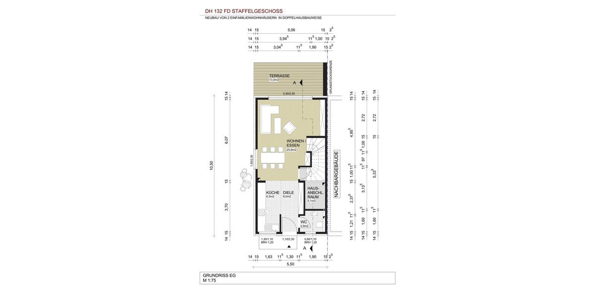 ***Zeitlos modern: Neubau-Doppelhaushälfte im Bauhaus-Stil in Bodenheim*** - Doppelhaushälfte Bodenheim | Angebot:24213456