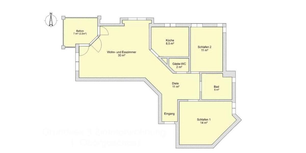 Etagenwohnung Wiesbaden Klarenthal - 3 Zimmer, 86 m&sup2;, 499.000&euro; | Angebot:27429743