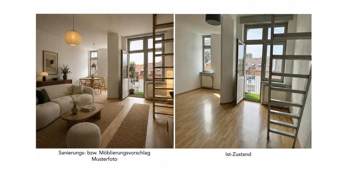 Loft - Studio - Atelier Wiesbaden Biebrich - 1.5 Zimmer, 37 m&sup2;, 159.000&euro; | Angebot:27202101