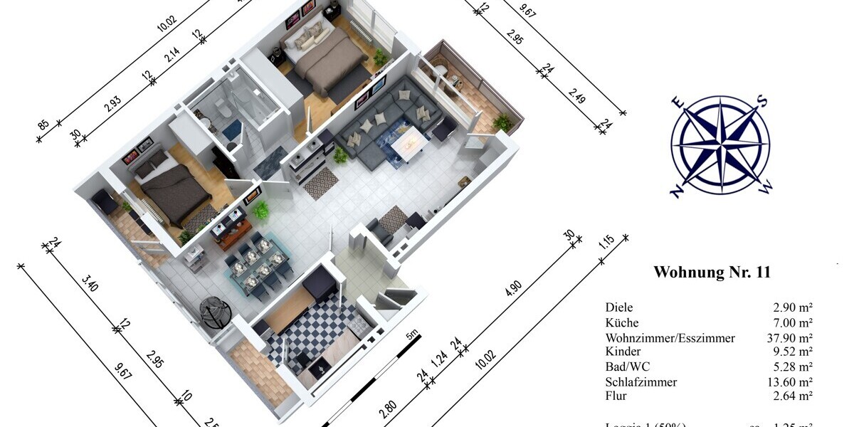 3-Zimmer Wohnung nahe dem Freibad, energetische Verbesserung ist geplant :-) - Etagenwohnung Wiesbaden Klarenthal | Angebot:27231784